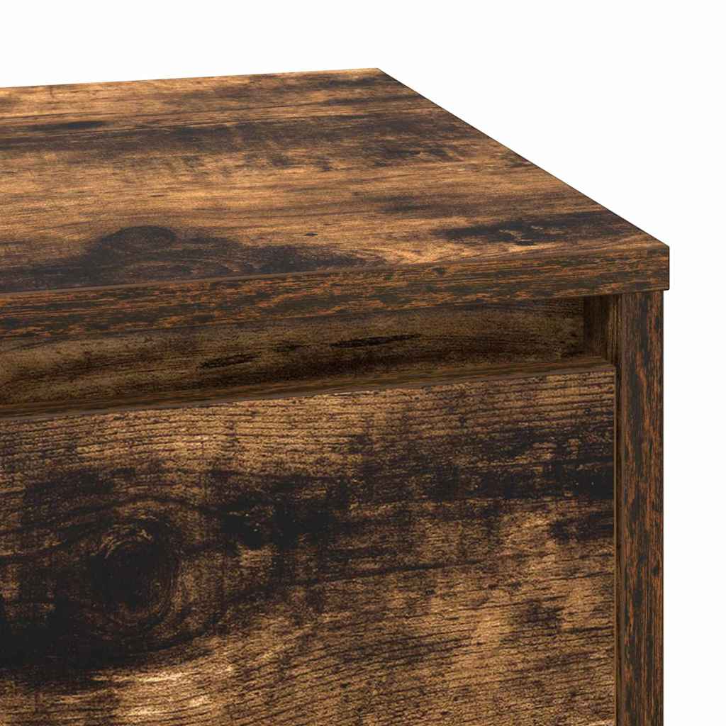 Cabinet de chevet avec tiroir avec Chêne fumé 71 x 34.5 x 75 cm - XIOS
