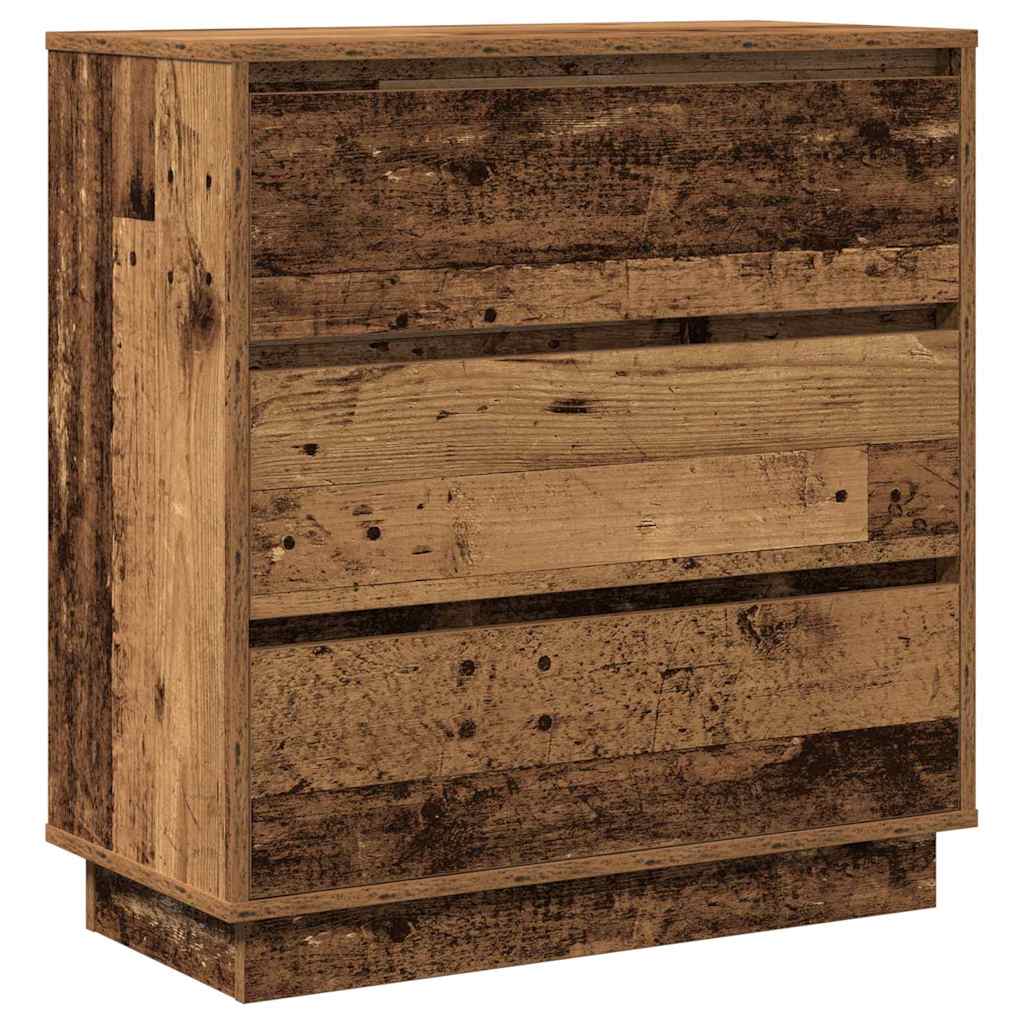 Cabinet de chevet avec tiroir Bois ancien 71 x 34.5 x 75 cm - XIOS
