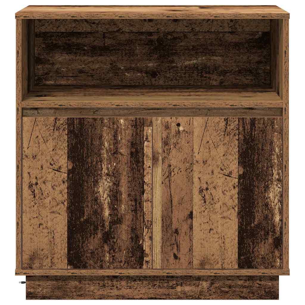 Buffet avec LED Bois Ancien 71 x 34.5 x 75 cm Bois d'ingénierie - XIOS