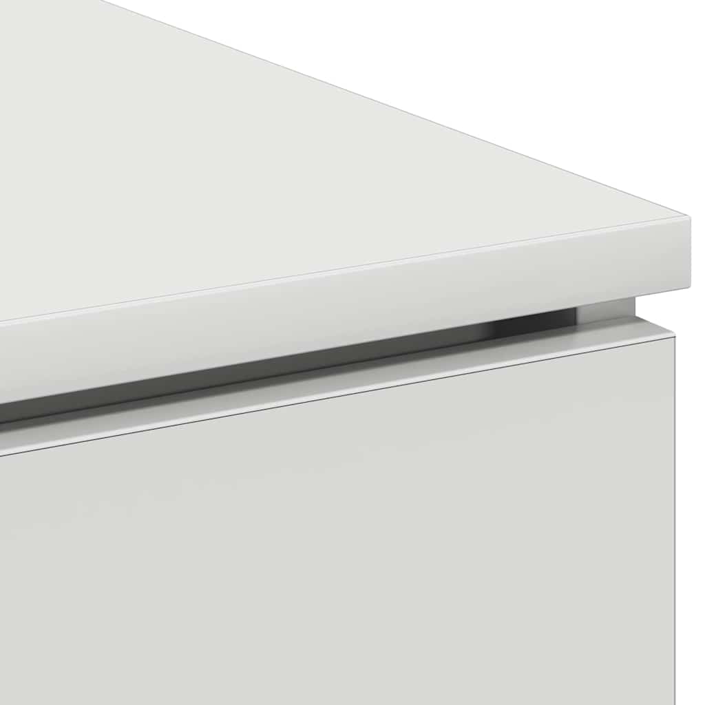 Meuble TV avec LED Blanc 100 x 38 x 49 cm Bois d'ingénierie - XIOS