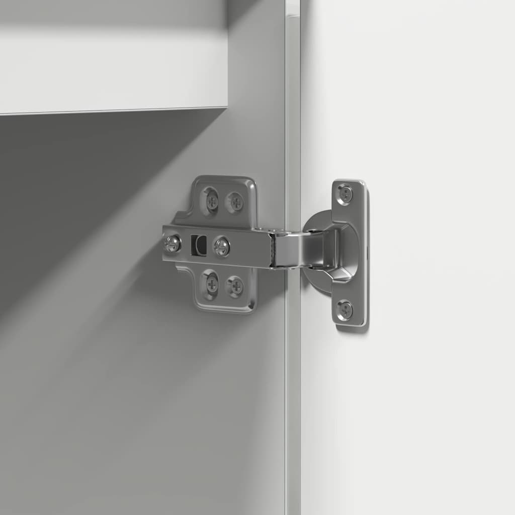 Meuble TV avec LED Blanc 100 x 38 x 49 cm Bois d'ingénierie - XIOS