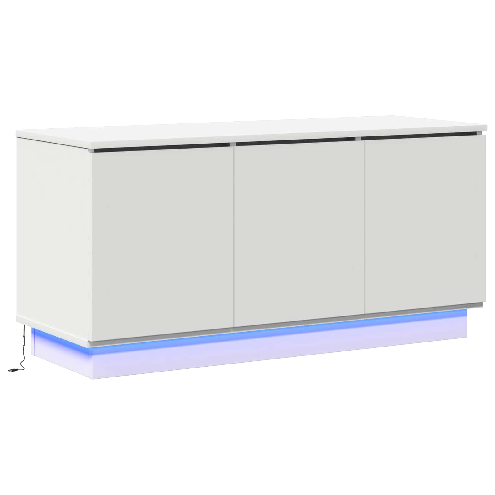 Meuble TV Blanc 100 x 38 x 49 cm Bois d'ingénierie