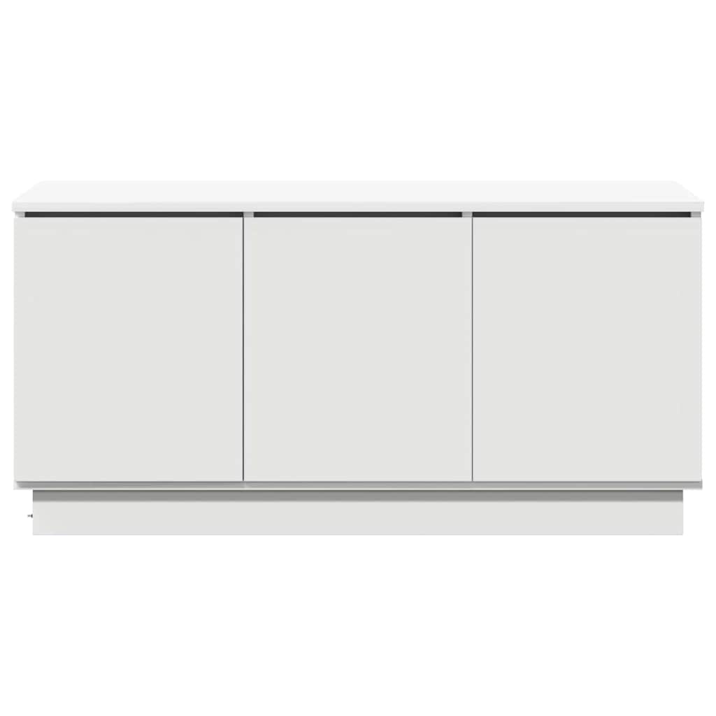 Meuble TV avec LED Blanc 100 x 38 x 49 cm Bois d'ingénierie - XIOS