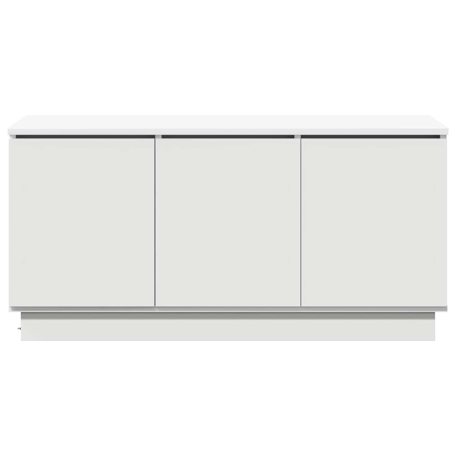 Meuble TV Blanc 100 x 38 x 49 cm Bois d'ingénierie