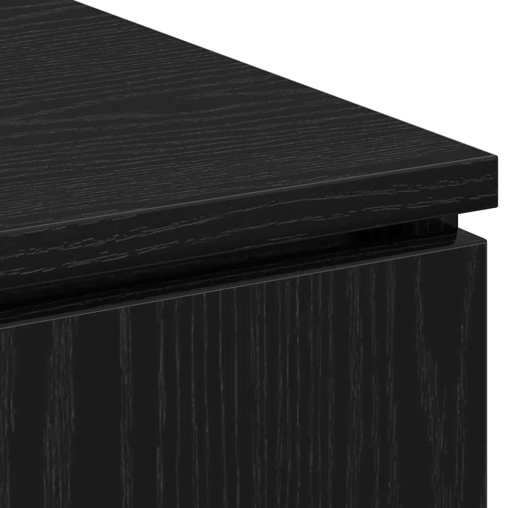 Meuble TV Chêne noir 100 x 38 x 49 cm Bois d'ingénierie