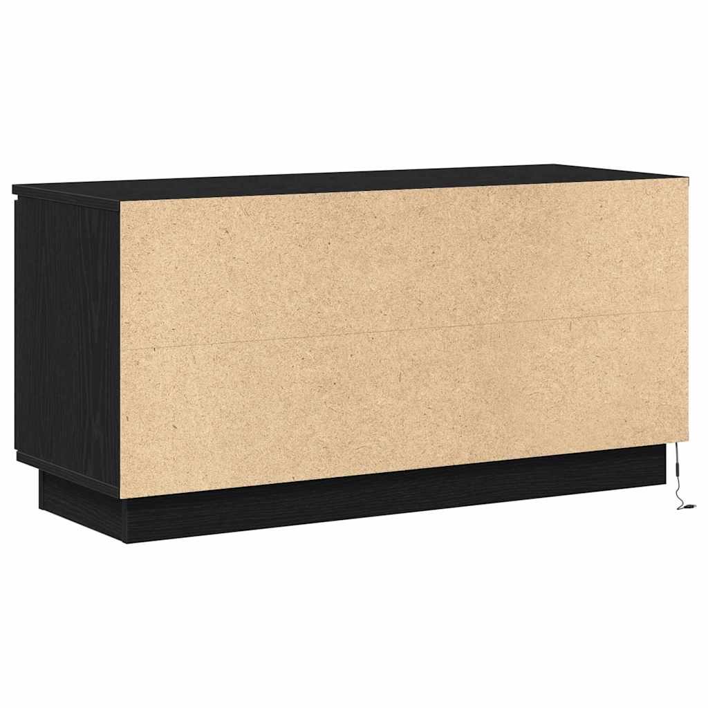 Meuble TV Chêne noir 100 x 38 x 49 cm Bois d'ingénierie