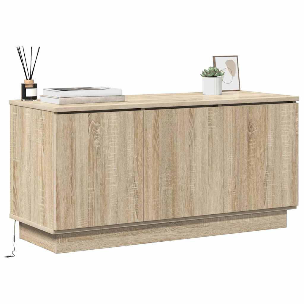 Meuble TV avec LED Chêne sonoma 100 x 38 x 49 cm - XIOS