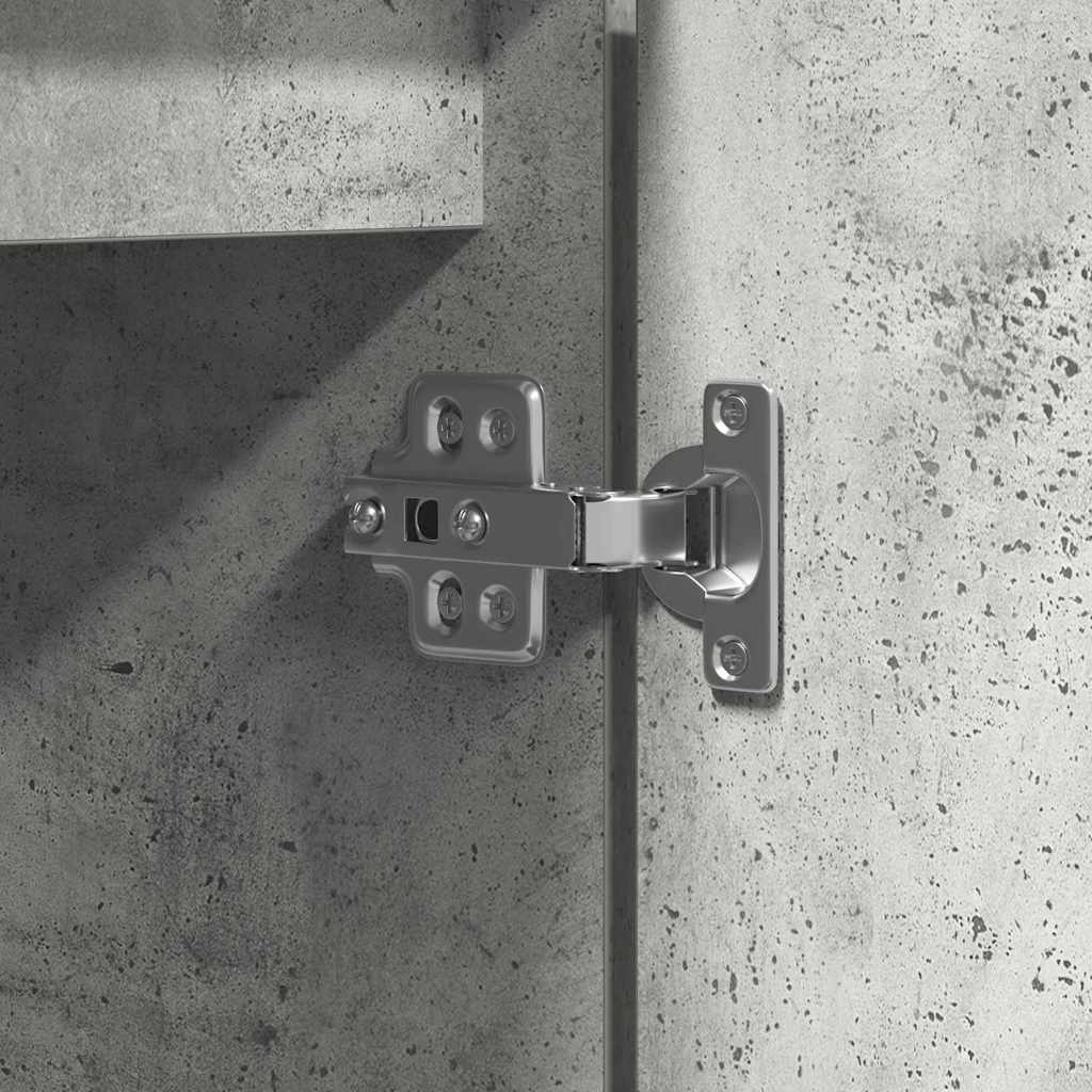 Meuble TV avec LED Gris béton 100 x 38 x 49 cm - XIOS