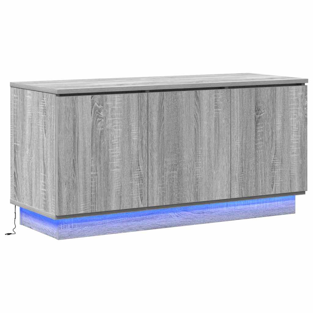 Meuble TV avec LED Sonoma gris 100 x 38 x 49 cm - XIOS
