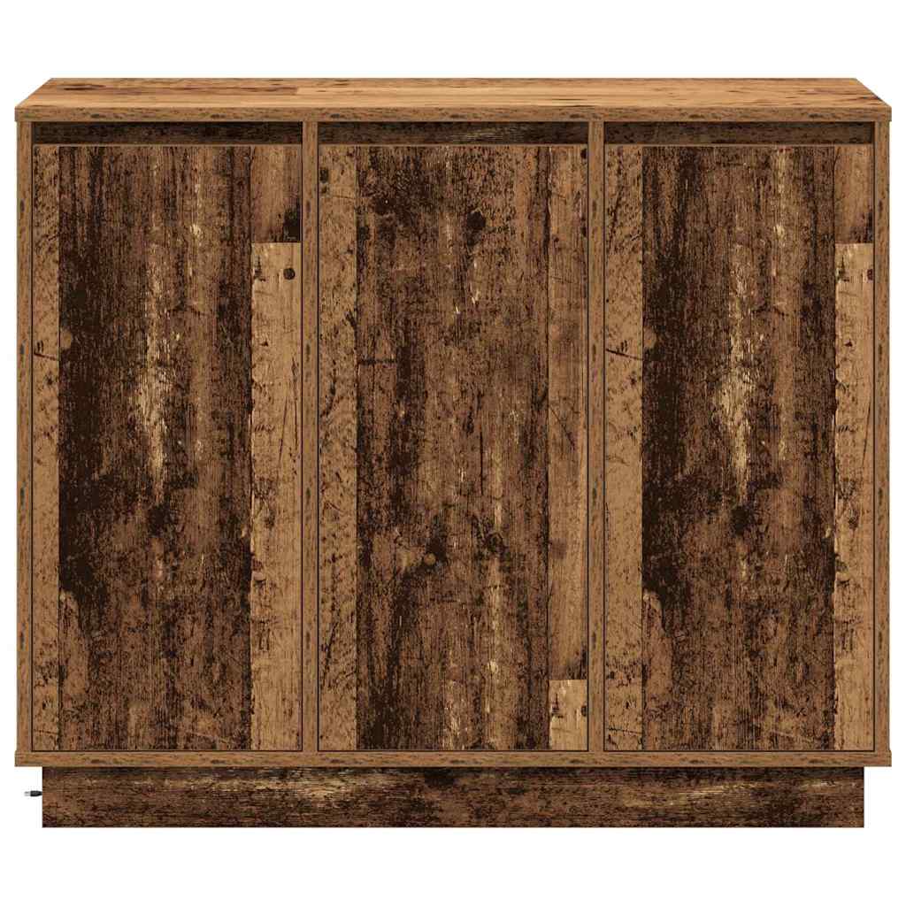 Buffet LED Bois ancien 90 x 32 x 75 cm Bois d'ingénierie - XIOS