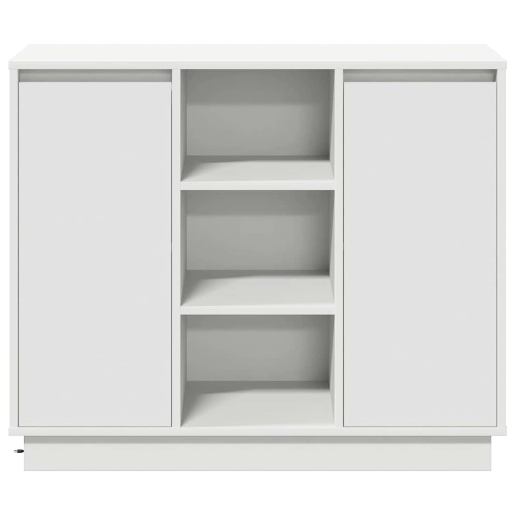 Buffet LED Blanc 90 x 32 x 75 cm Bois d'ingénierie - XIOS