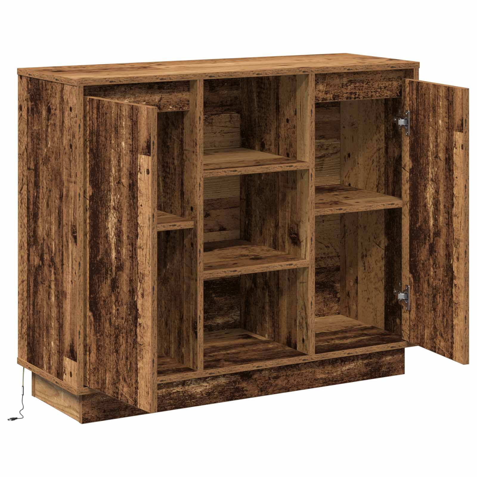 Buffet LED Bois ancien 90 x 32 x 75 cm Bois d'ingénierie - XIOS
