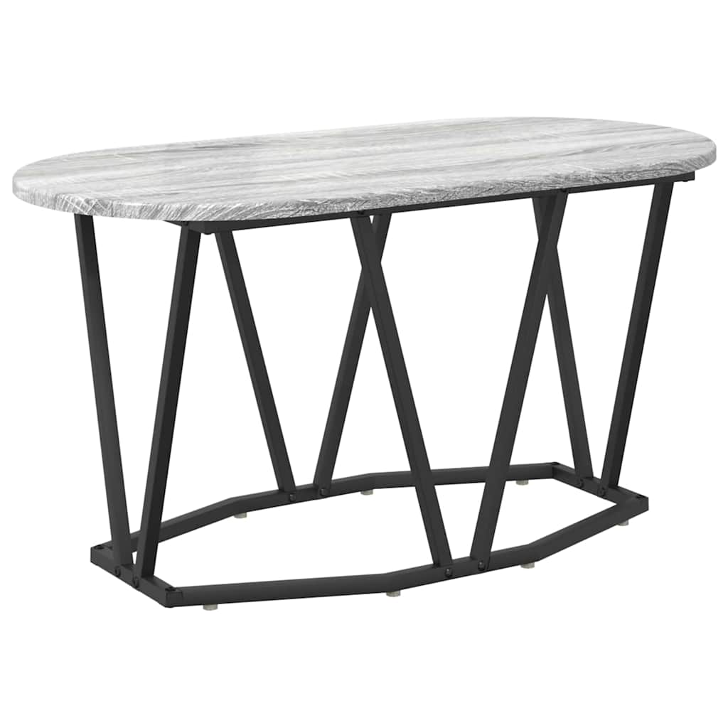 Table Basse Gris 80 x 40 x 40.5 cm Bois d'ingénierie et métal - XIOS