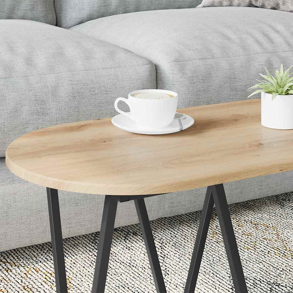 Table Basse chêne artisanal 80 x 40 x 40.5 cm - XIOS