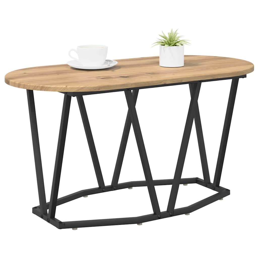 Table Basse chêne artisanal 80 x 40 x 40.5 cm - XIOS
