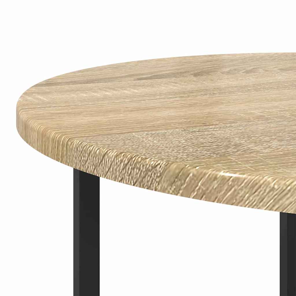 Ensemble de tables d'appoint 2 pcs Chêne Sonoma et noir - XIOS