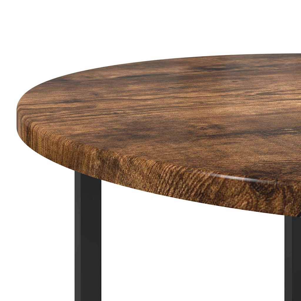 Ensemble de tables d'appoint 2 pcs Chêne fumé et noir - XIOS