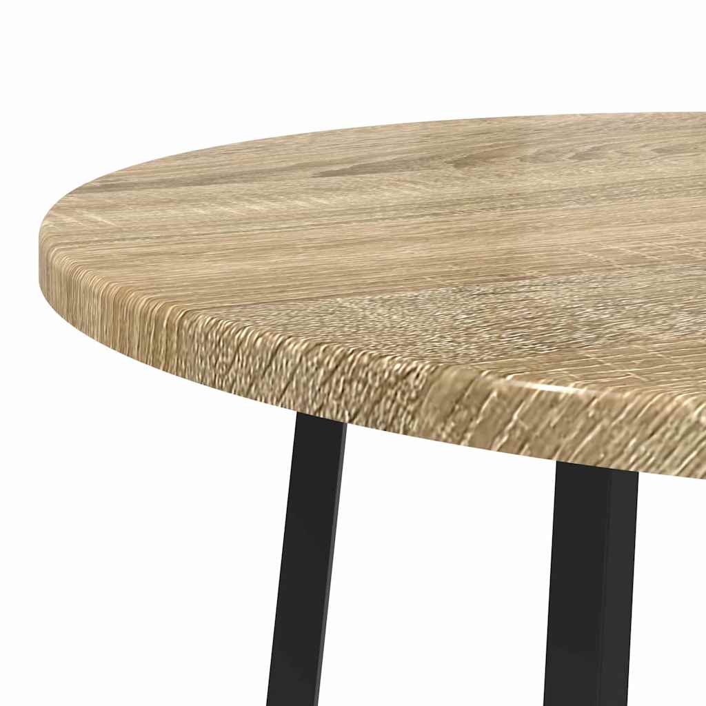 Ensemble de tables d'appoint 2 pcs Chêne Sonoma et noir - XIOS