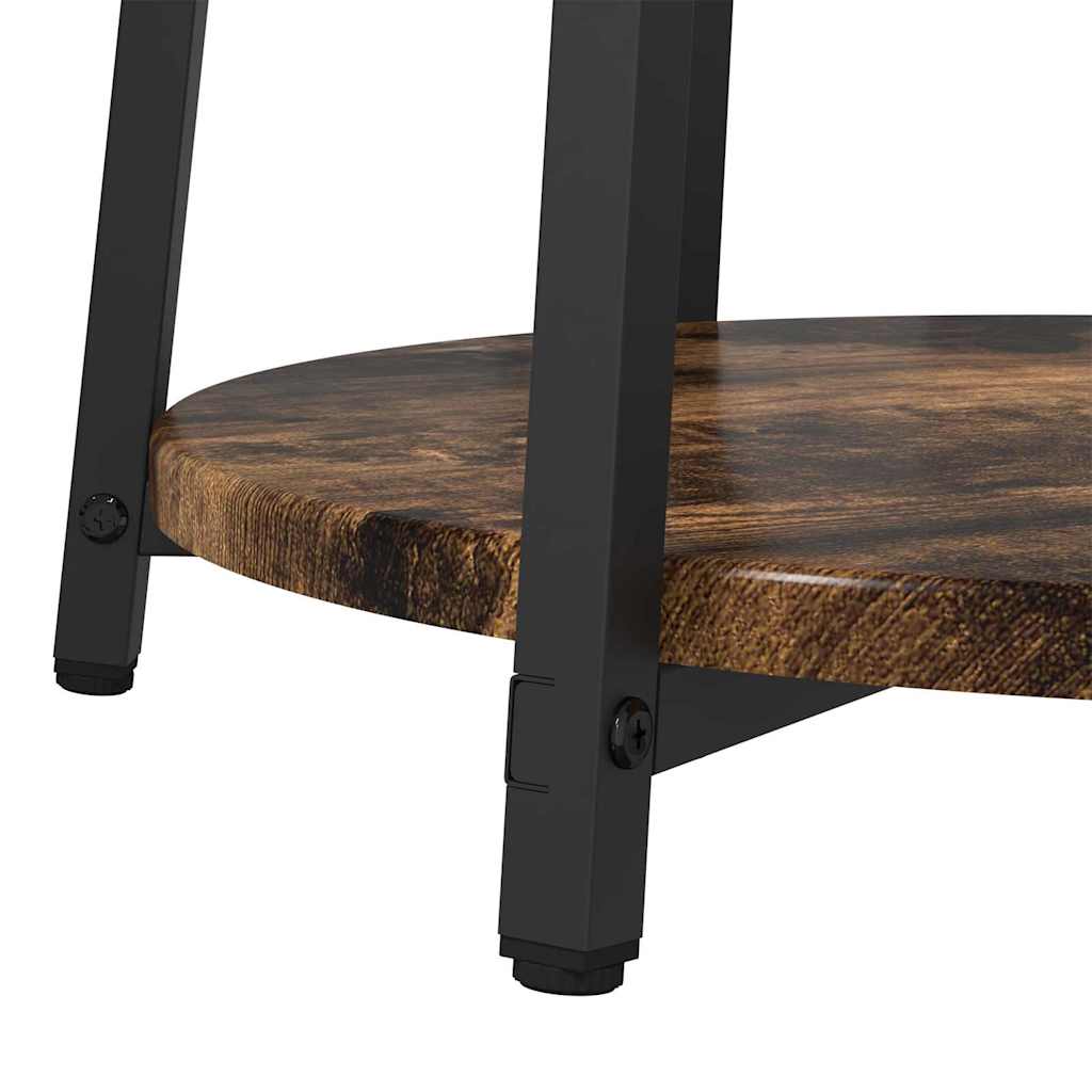Ensemble de tables d'appoint 2 pcs Chêne fumé et noir - XIOS