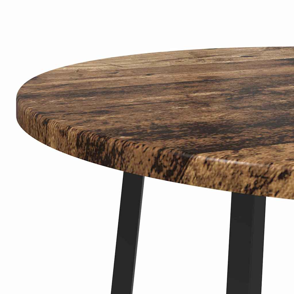 Ensemble de tables d'appoint 2 pcs Bois ancien et noir - XIOS