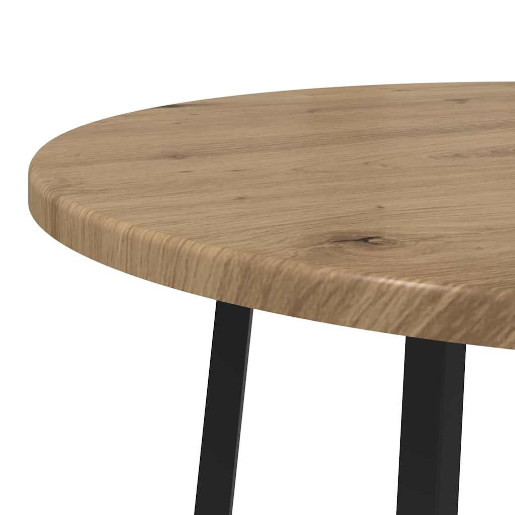 Ensemble de tables d'appoint 2 pcs Chêne artisanal et noir - XIOS