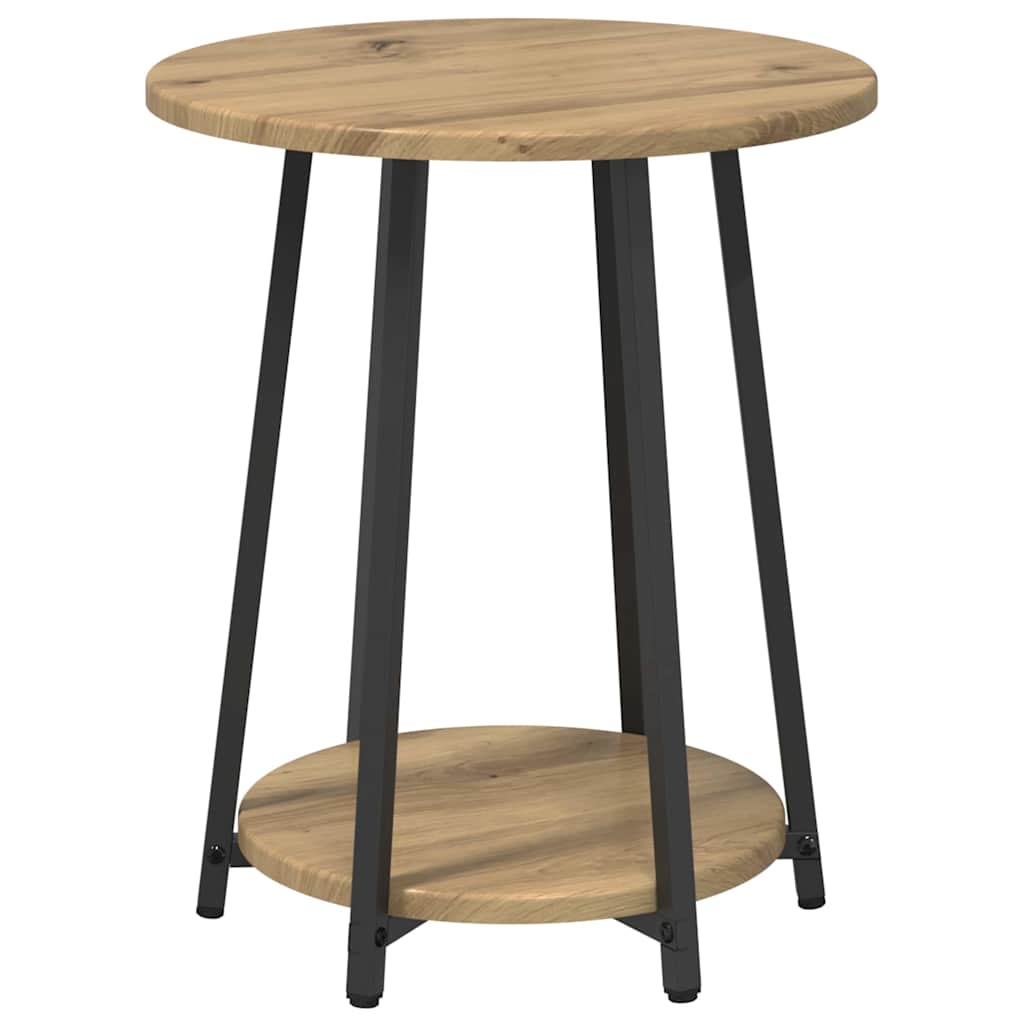 Ensemble de tables d'appoint 2 pcs Chêne artisanal et noir - XIOS