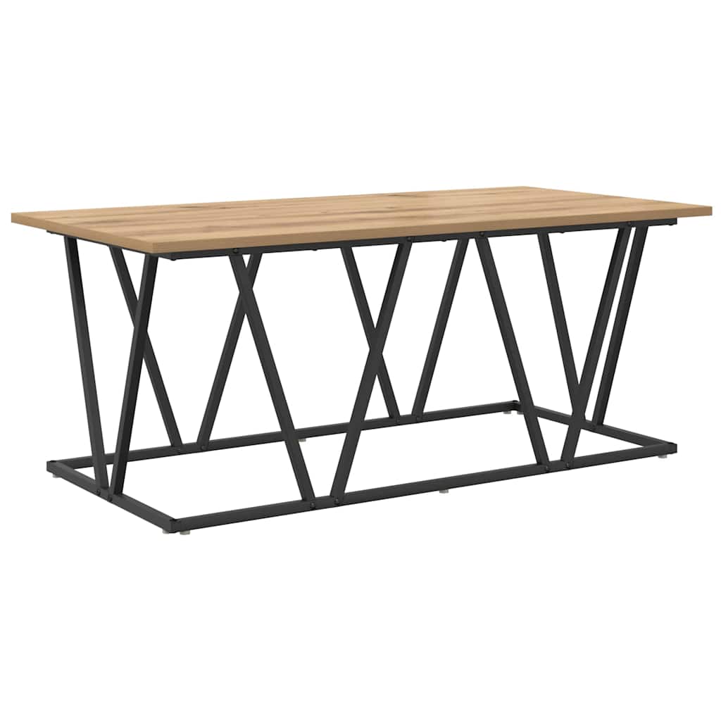 Table basse chêne artisanal 100 x 50 x 40 cm - XIOS