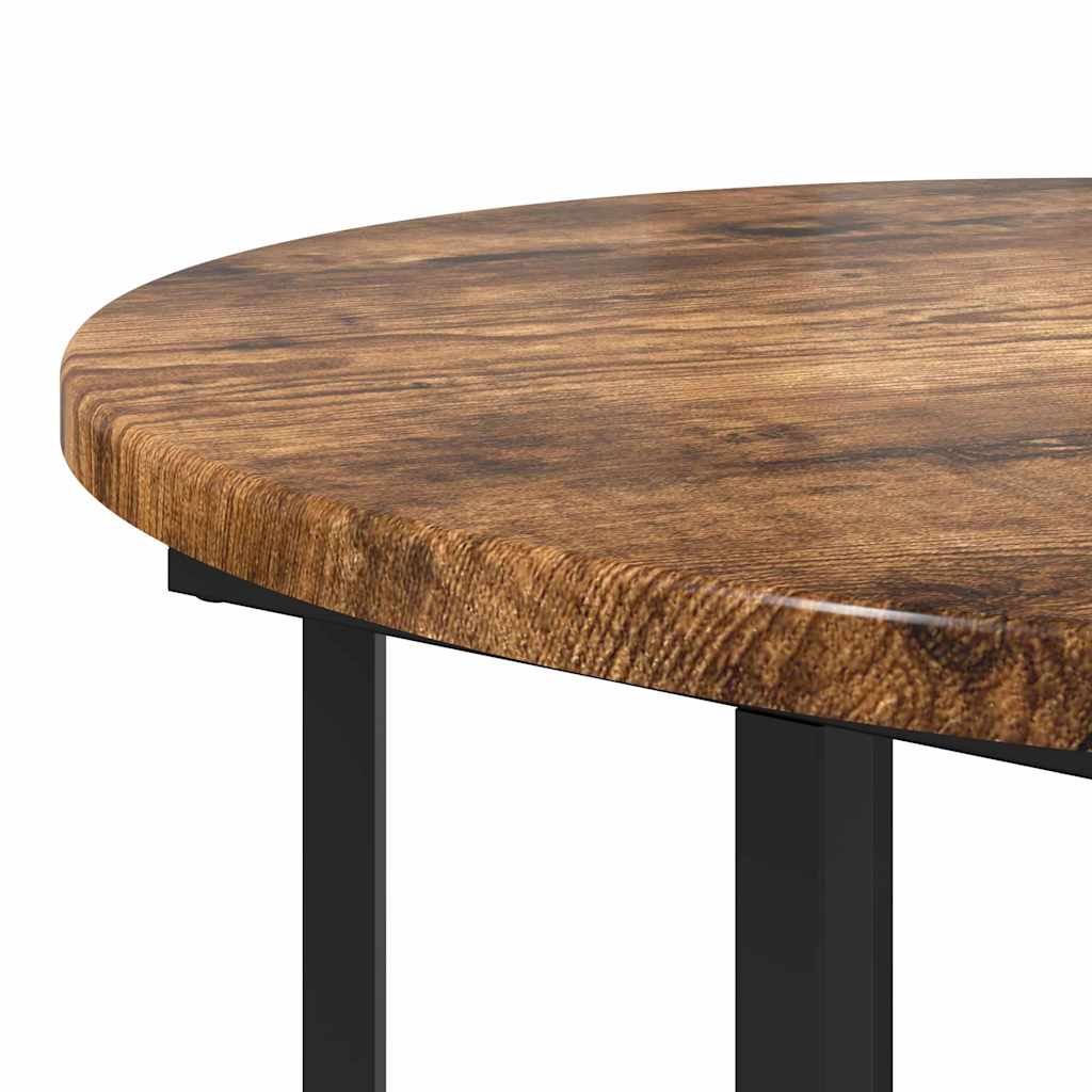Ensemble de tables d'appoint 2 pcs Chêne fumé et noir - XIOS