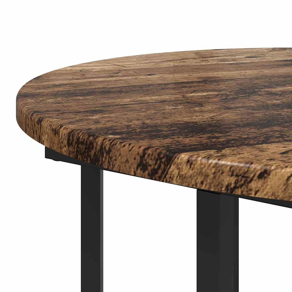 Ensemble de tables d'appoint 2 pcs Bois ancien et noir - XIOS