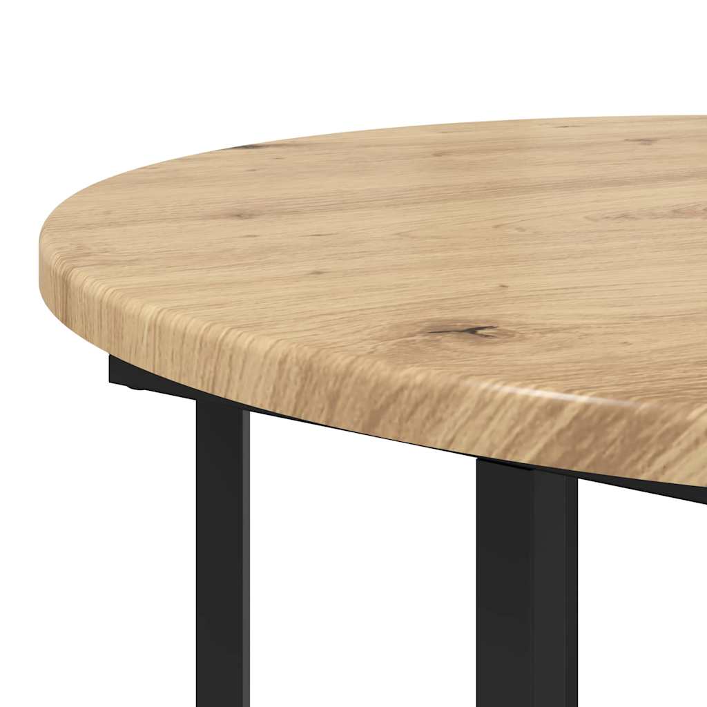 Ensemble de tables d'appoint 2 pcs Chêne artisanal et noir - XIOS