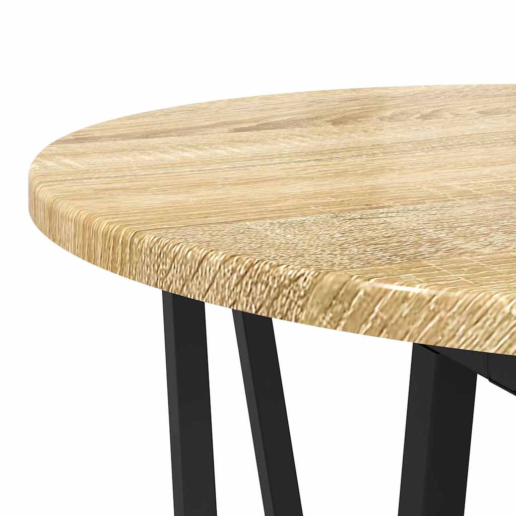 Ensemble de tables d'appoint 2 pcs Chêne Sonoma et noir - XIOS