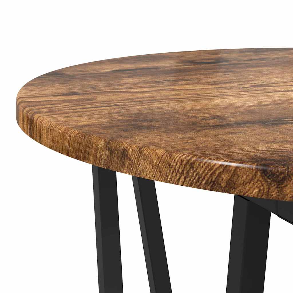 Ensemble de tables d'appoint 2 pcs Chêne fumé et noir - XIOS