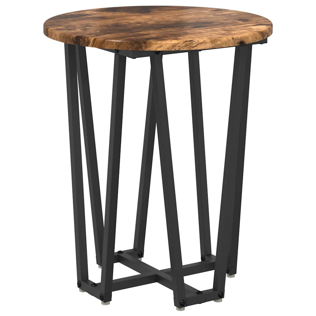 Ensemble de tables d'appoint 2 pcs Chêne fumé et noir - XIOS