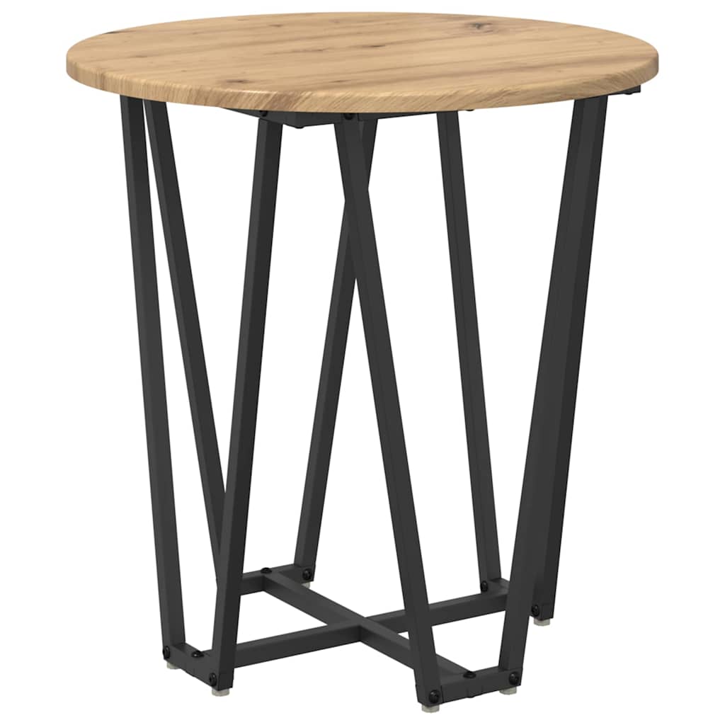 Ensemble de tables d'appoint 2 pcs Chêne artisanal et noir - XIOS