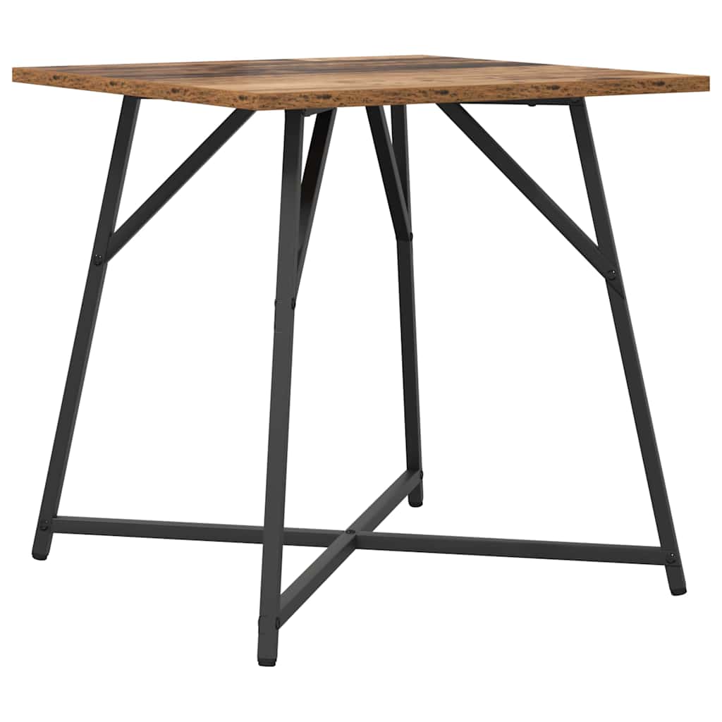 Ensemble de tables d'appoint 2 pcs Bois ancien et noir - XIOS