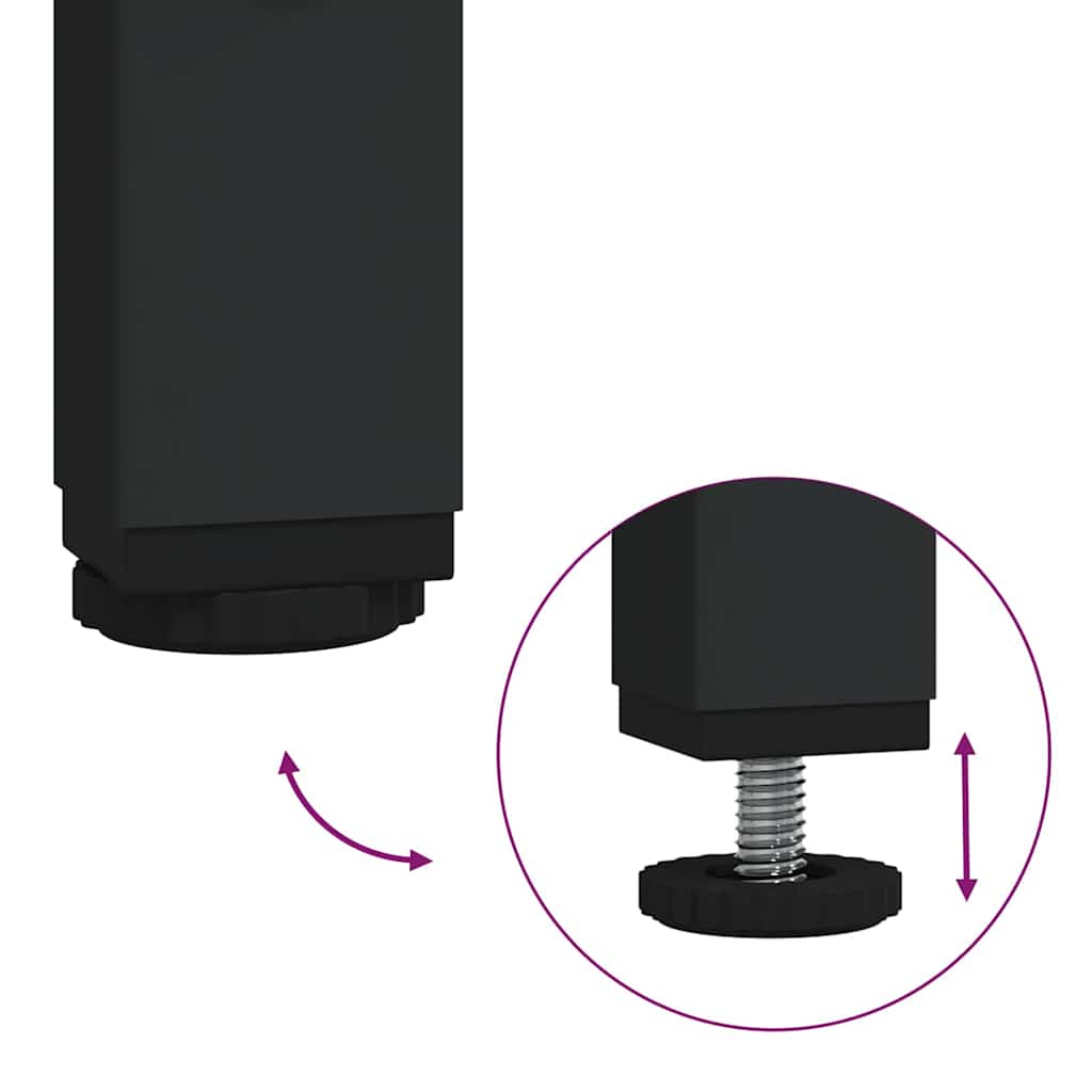 Ensemble de tables d'appoint 2 pcs Chêne artisanal et noir - XIOS