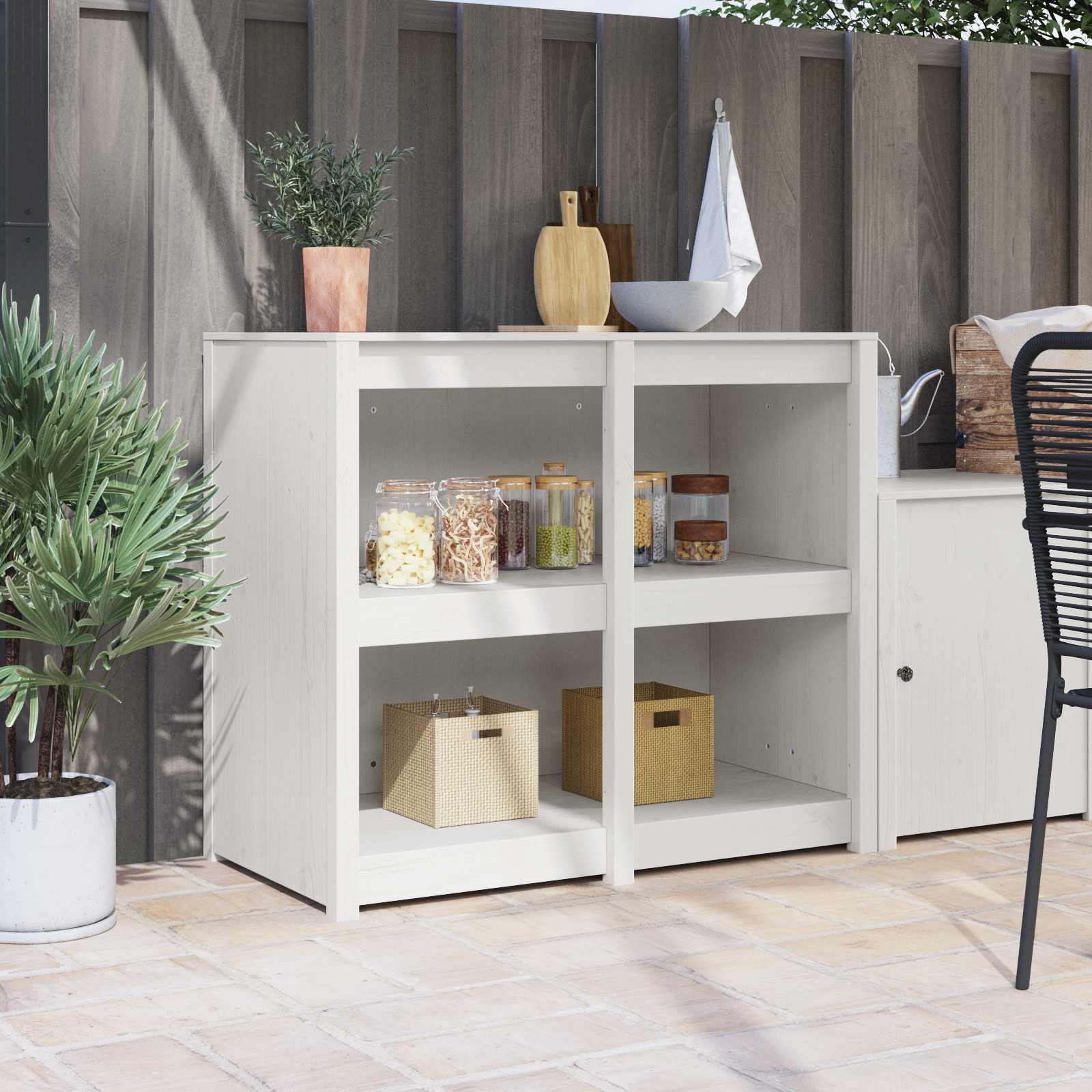 Armoire de cuisine MEPPEL Blanc chaud 106 x 55 x 92 cm - XIOS