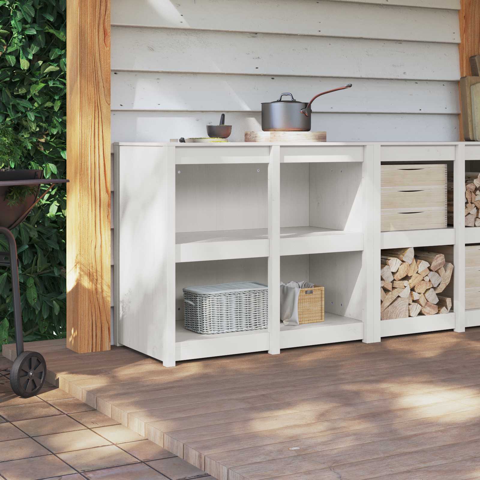Armoire de cuisine MEPPEL Blanc chaud 106 x 55 x 92 cm - XIOS