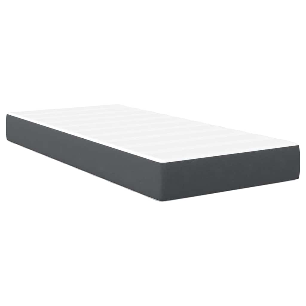 Matelas de Lit avec matelas Gris 80 x 200 cm tissu - XIOS