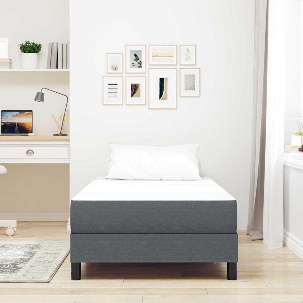 Matelas de Lit avec matelas Gris 90 x 200 cm tissu - XIOS