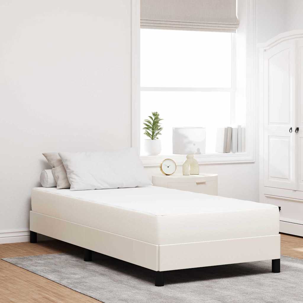 Matelas de Lit avec matelas Crème 90 x 200 cm tissu - XIOS