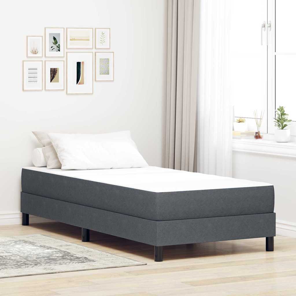Matelas de Lit avec matelas Gris 100 x 200 cm tissu - XIOS