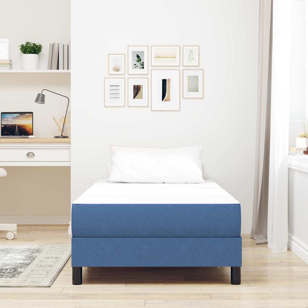 Matelas de Lit avec matelas Bleu 100 x 200 cm tissu - XIOS