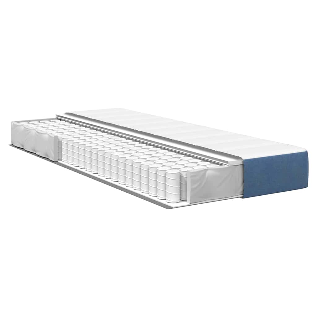 Matelas de Lit avec matelas Bleu 100 x 200 cm tissu - XIOS