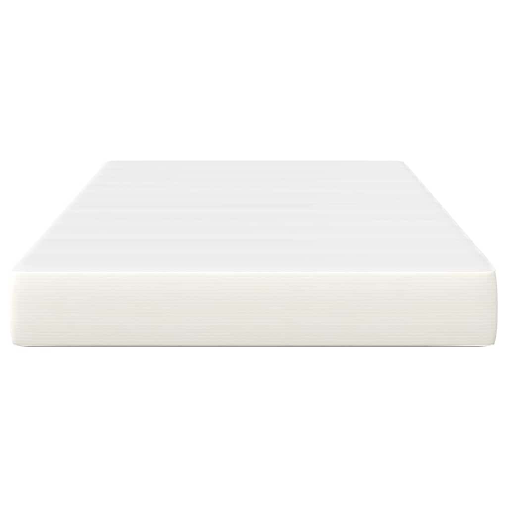 Matelas de Lit avec matelas Crème 120 x 190 cm tissu - XIOS
