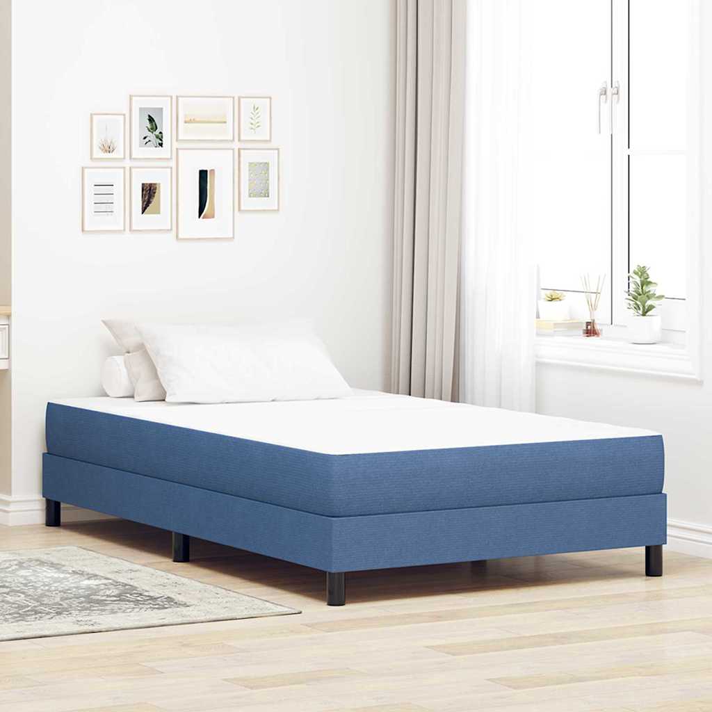 Matelas de Lit avec matelas Bleu 120 x 190 cm tissu - XIOS