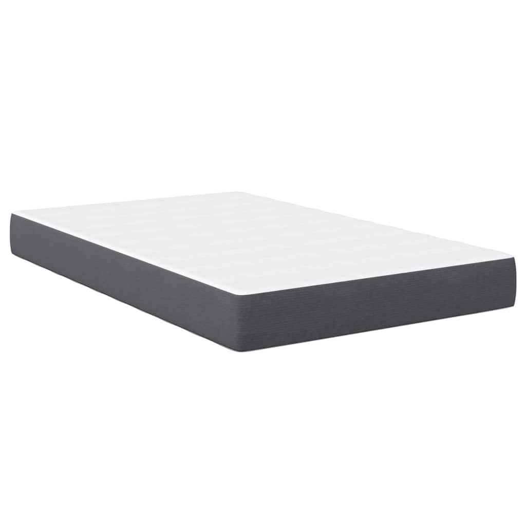 Matelas de Lit avec matelas Gris 120 x 200 cm tissu - XIOS