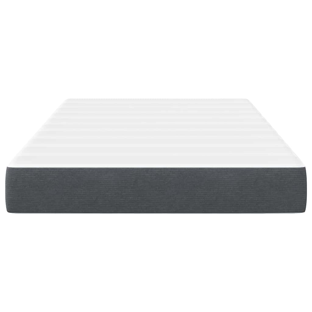 Matelas de Lit avec matelas Gris 120 x 200 cm tissu - XIOS