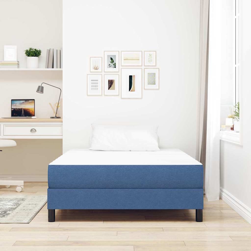 Matelas de Lit avec matelas Bleu 120 x 200 cm tissu - XIOS
