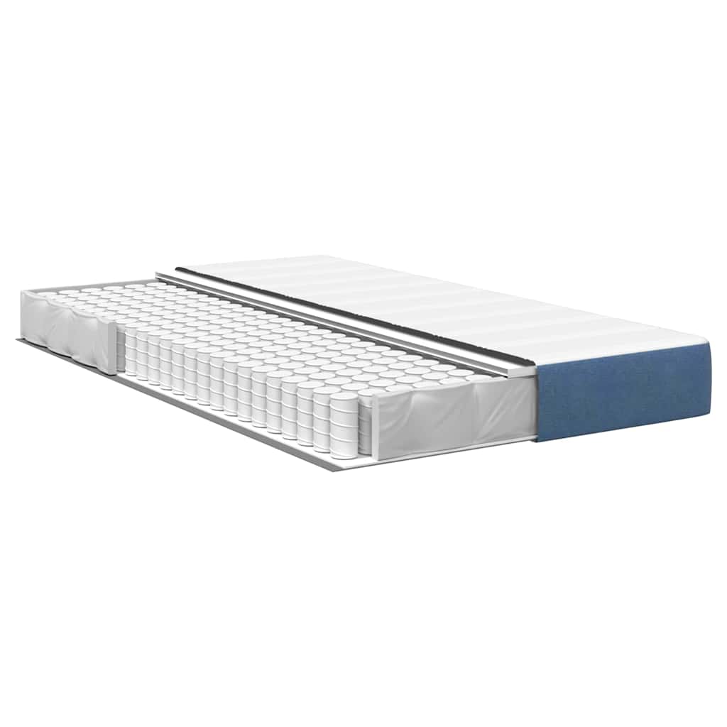 Matelas de Lit avec matelas Bleu 120 x 200 cm tissu - XIOS